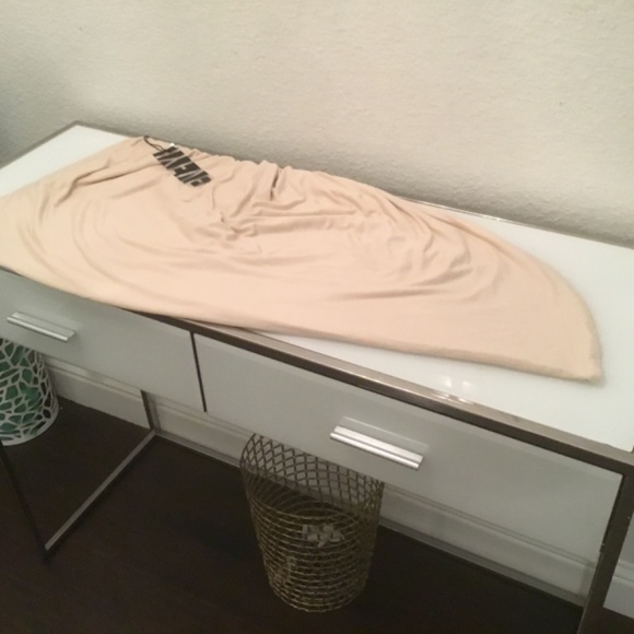 NWT ruched draw string stretch midi skirt M - Picture 5 of 16